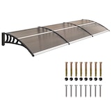 thumbnail of Tejadillo de Protección 303x96 cm Marquesina Exterior para Puertas y Ventanas contra Sol y Lluvia con Regleta de Aluminio PP Policarbonato
