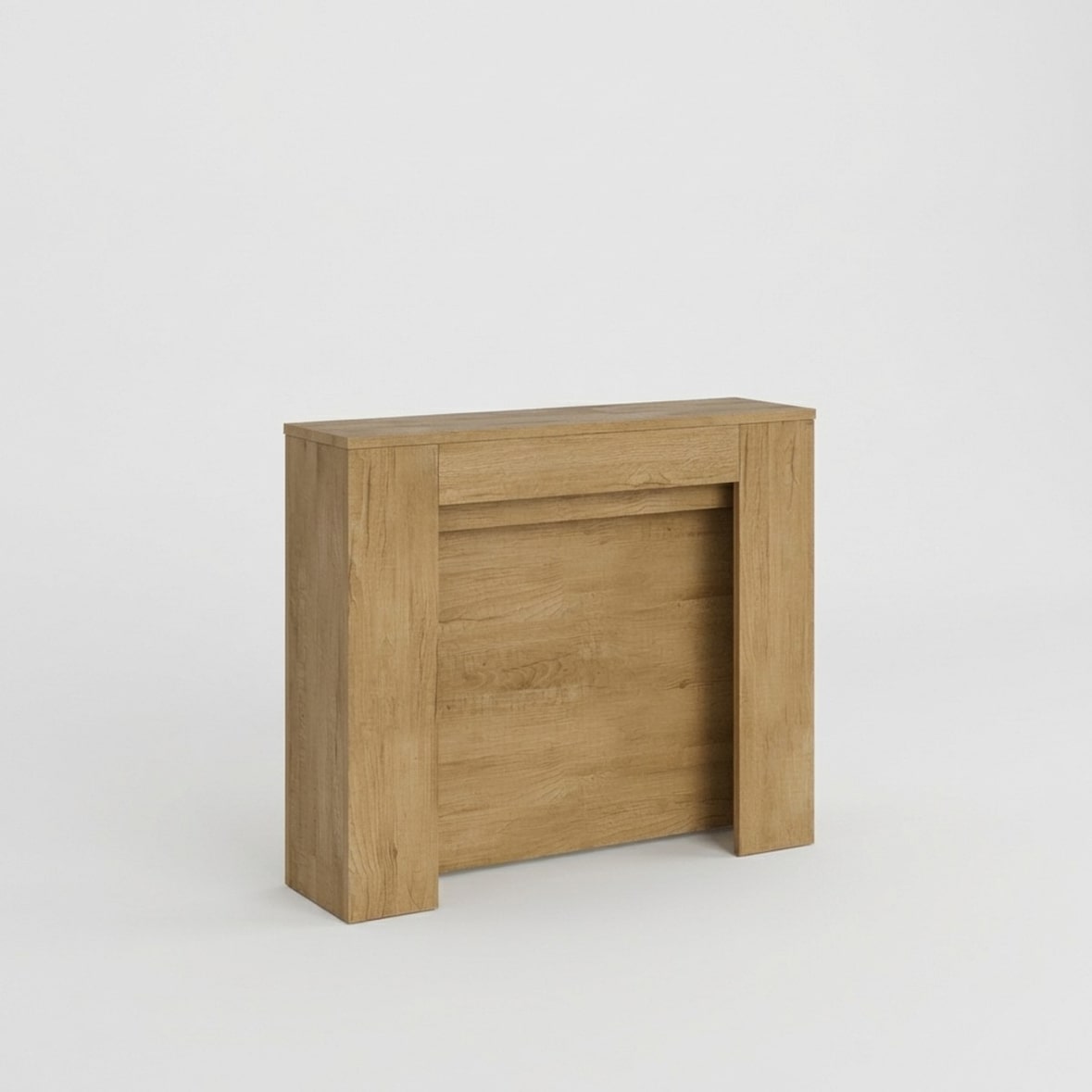 Uitschuifbare console 90x25/211 cm Kiba Eiken Natuur