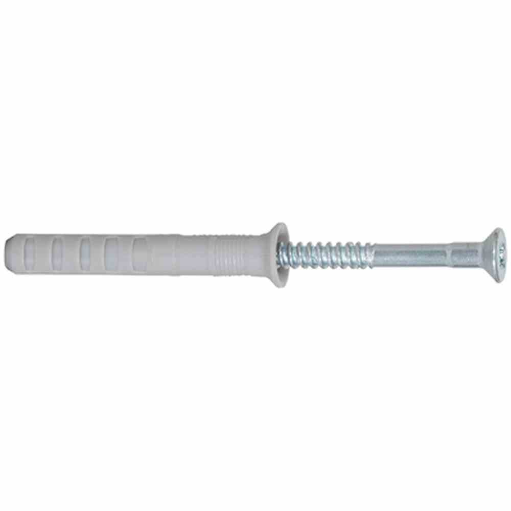 FISCHER N 8 x 100 S N 8 x 100/60 S Nagelplug met verzonken kop en nagelschroef,
