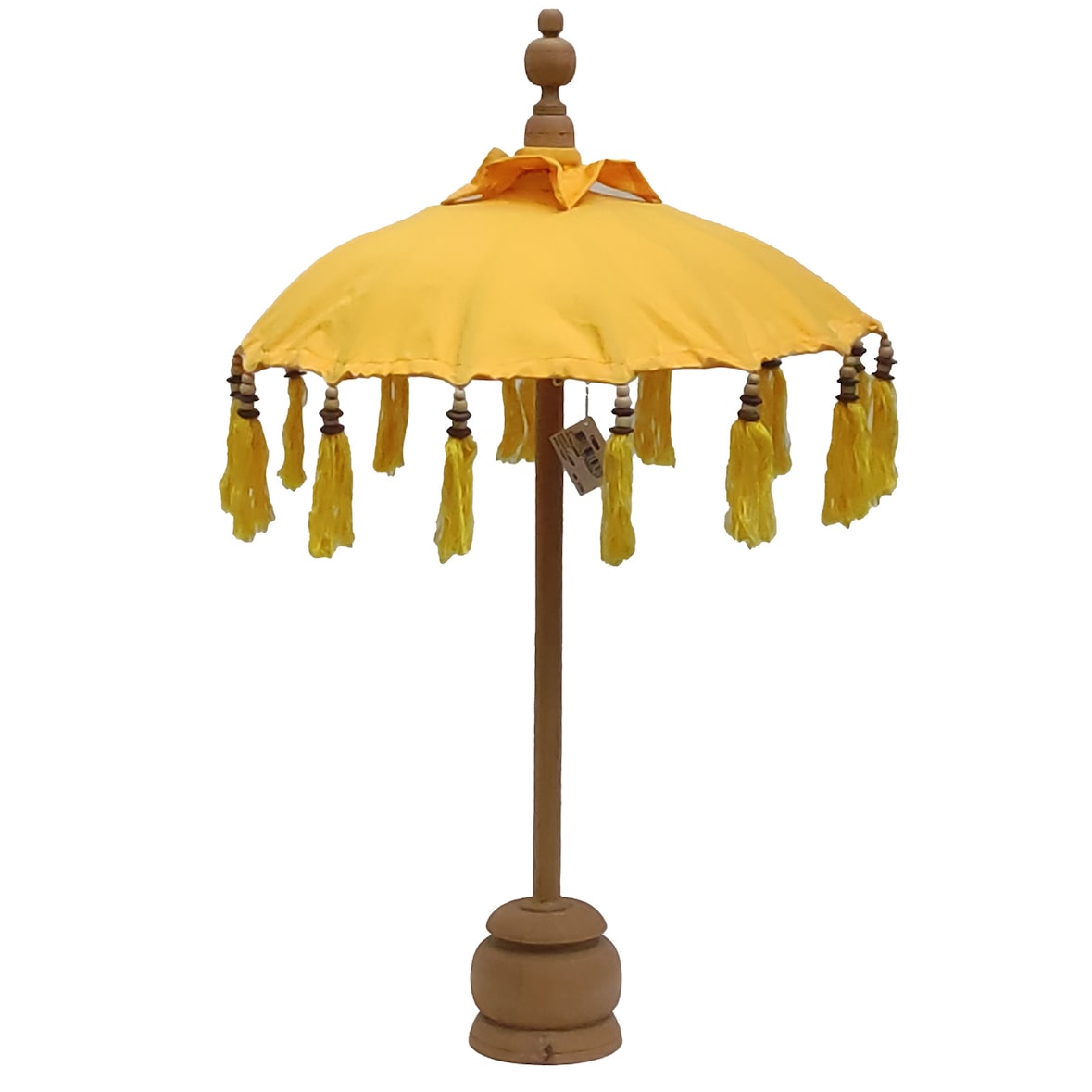 Sonnenschirm Bali-Schirm Dekoschirm 75x50cm Gelb farbend Mini Handmade Schirm