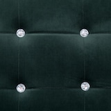 thumbnail of Canapé 2 places avec accoudoirs Vert foncé Chrome et velours Modèle Toundra