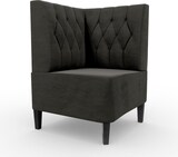 thumbnail of Gastro Eckbank Paris | 64x64 cm | Samtstoff in Anthrazit | Diamant