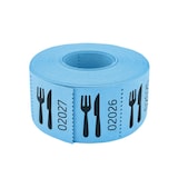 thumbnail of CombiCraft Consumptiebonnen op rol met bestek icoon blauw - per 1 rol met 500 bonnen