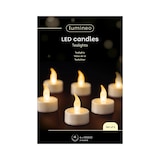 thumbnail of 6 LED Teelichter 1,7cm Kunststoff - Elektrische Teelicht Kerzen batteriebetrieben Teelichtkerzen flackernde Flamme Dekokerzen Weiß Warmweiß