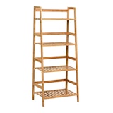 thumbnail of COSTWAY Scaffale a 4 ripiani, libreria in legno, scaffale a scala, scaffale per piante, scaffale da balcone