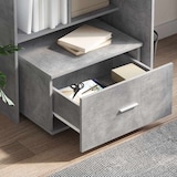 thumbnail of vidaXL Schreibtisch Beton Grau 131,5 x 50 x 106,5 cm Holzwerkstoff