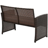 thumbnail of Décoshop26 - Ensemble salon de jardin 4 places en résine tressée marron canapé fauteuils et table en verre 10_0007925