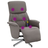 thumbnail of vidaXL Massagesessel mit Fußteil Taupe Stoff