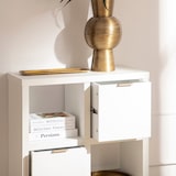 thumbnail of KLAST Mueble recibidor flotante en madera color blanco Aleni