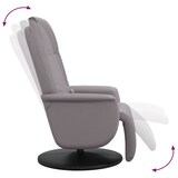 thumbnail of vidaXL Massagesessel mit Fußteil Grau Kunstleder