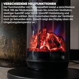 thumbnail of Elektrische Kachel met Sfeerhaard en Thermostaat 18-45 °C – Keramische Ventilatorkachel – Verwarming met Swingfunctie – Timer – Zwart - BREND BR-2222
