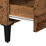 thumbnail of vidaXL Nachttisch mit Metallbeinen Altholz-Optik 40x35x69 cm