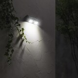 thumbnail of Aplique solar de parede LED 2 luzes com crepúsculo e sensor de movimento preto 7500K 20000H 7hSevenOn