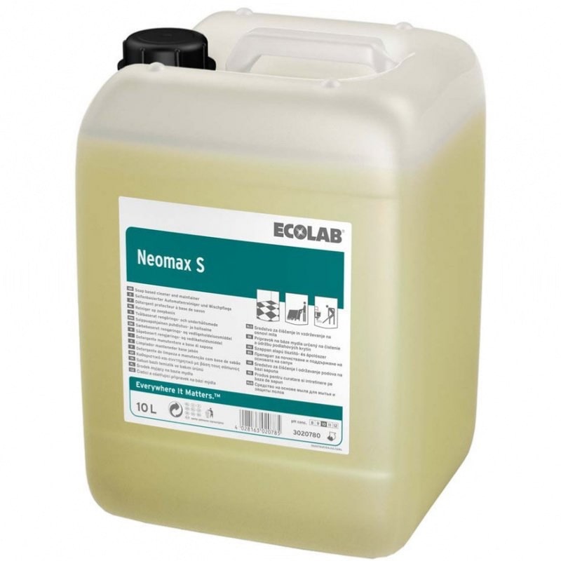 Détergent protecteur pour autolaveuse - NEOMAX S - Bidon de 10L - ECOLAB