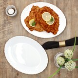 thumbnail of 2x Servierplatte Arkona oval LxB 30x23cm Opalglas weiß Buffet-Teller Vorspeisen