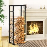 thumbnail of HOMCOM Scaffale Portalegna Moderno Verticale Legnaia in Ferro Nero