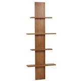 thumbnail of Teak-Wandregal HWC-M72, Badregal Hängeregal Regal, hochwertiges B-Grade-Teak (Kernholz, 20-30 Jahre), 51x56x15cm