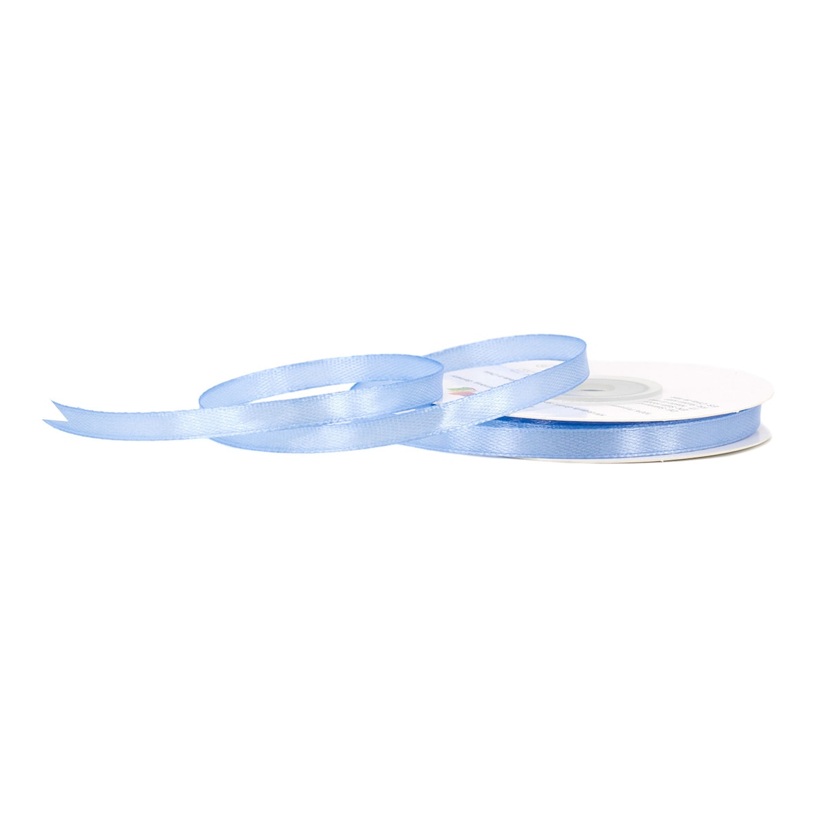 6mm Satinband 25m Schleifenband Geschenkband Dekoband Schmales Stoffband Eisblau