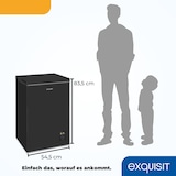 thumbnail of Exquisit Gefriertruhe, Kombigerät, 2-in-1, 99 Liter, Tiefkühltruhe, Kühlen, 4-Sterne-Gefrieren, Gefrierkorb, GT100-050E schwarz