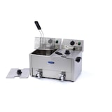 thumbnail of Gastro Fritteuse - 2 x 8 l - 2 Körbe - mit Ablasshahn