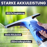 thumbnail of Sommertal Fenstersauger Set mit Sprühflasche & Mikrofaserpad – Akku Fensterreiniger 1600Pa, 25 Min Laufzeit, 250ml Tank