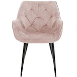 thumbnail of Set di 4 poltroncine Tanna in velluto rosa