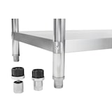 thumbnail of Royal Catering Edelstahl-Arbeitstisch - ECO - 100 x 60 cm - 250 kg - Aufkantung -