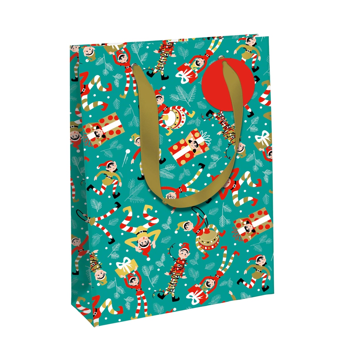 Clairefontaine 6x Große Geschenktasche, Wichtel, Excellia, 26,5x14x33cm - Blau X-34647-2C