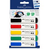 thumbnail of Faber-Castell textielstiften basiskleuren, set van 5 in blisterverpakking