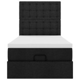 thumbnail of vidaXL Ottoman-Bett mit Matratze Schwarz 90x200 cm Stoff