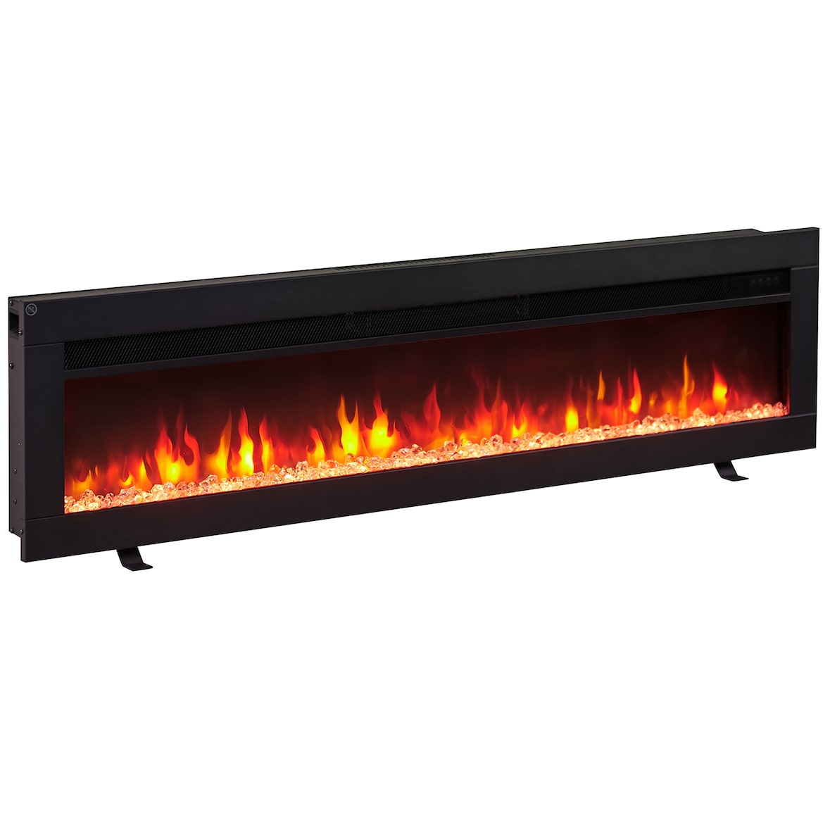 BALDERIA Agnes 50 chimenea eléctrica para suelo, pared o empotrar, efecto llama LED, calefacción