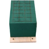 thumbnail of Nass Steckschaum Ziegel 45x11x8cm Holzplatte Klebepads Gitter selbstklebend Frischblumen Steckmasse Steckschwamm Blumensteckschaum Floristikbedarf