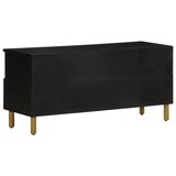 thumbnail of Helloshop26 - Moderner TV-Ständer mit viel Stauraum für das Wohnzimmer 100 x 33 x 46 cm schwarzes Holzwerkstoff 02_0057721