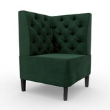 thumbnail of Gastro Eckbank Paris | 64x64 cm | Samtstoff in Grün | Chesterfield