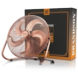 thumbnail of Brandson Windmaschine Retro Design, Ventilator, Standventilator 50 cm, Bodenventilator 120 Watt, hoher Luftdurchsatz, stufenlos neigbarer