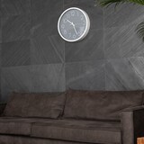 thumbnail of Intirilife Wanduhr in Weiß - Grau mit 30,5 cm Durchmesser - Praktische Zeitanzeige Chronometer