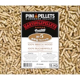thumbnail of PINI Hartholz Pellets 100% Buche Nr. 5 BBQ Beech 15 Kg Grillpellets zum Grillen Räuchern Smoken