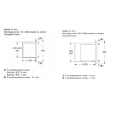 thumbnail of Bosch Serie  2, Einbau-Mikrowelle, 60 x 38 cm, Schwarz BFL623MB3