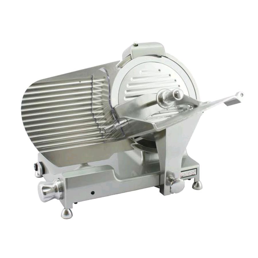 Affettatrice a gravita' - Mod. MFbkl300lux - lama inox ø 300 - taglio utile mm 235x170 - affilatoio fisso - blocco carrello