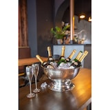 thumbnail of Champagnerkühler Cara, Edelstahl hochglanzpoliert, gehämmert, Durchmesser 40 cm, Höhe 21 cm