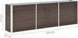 thumbnail of vidaXL Garten-Hochbeet Verzinkter Stahl 240×40×77 cm Braun