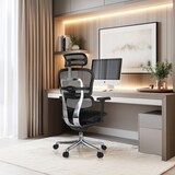 thumbnail of Bürostuhl / Chefsessel ERGOHUMAN ULTRA F GEN2 Sitz Stoff / Rücken Netz schwarz hjh OFFICE