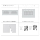 thumbnail of Pack 100 Carpas Plegables 3x6m Blanca XL 18m² - 5 Paredes Ventanas Puertas - Techo Oxford 210D Impermeable - Estructura Reforzada Bolsa