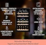 thumbnail of Klarstein Barossa 40 Duo Weinkühlschrank 2 Zonen 41 Flaschen Glastür Touch LED Schwarz