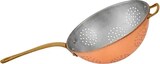 thumbnail of Sieb, Kupfersieb - mit verzinnter Innenseite enthält einen Messinggriff, Durchmesser: 24 cm
