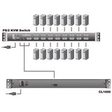 thumbnail of ATEN CL1000M KVM-Konsole, 43cm LCD, VGA, PS/2, FR-Layout