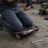 thumbnail of Relaxdays Knierollbrett, bis 150 kg, gelenkschonend, Knieschoner auf Rollen, Werkzeugablage, BxT: 50 x 25,5 cm, schwarz