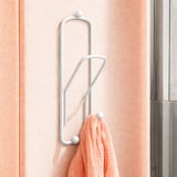 thumbnail of DanDiBo Wandhaken Garderobe Garderobenhaken Weiß Kleiderhaken Büroklammer 32 cm Klammer Jackenaufhänger Haken Metall