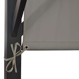 thumbnail of Pergola Baia, pavillon de jardin abri de terrasse, solide armature en acier 6cm + toit coulissant taupe ~ 3x4m