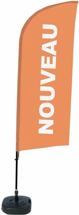 thumbnail of Showdown Displays Beachflag Alu Wind Komplett-Set Neu Orange Französisch